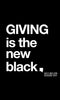 GIVING is the new black. Tee